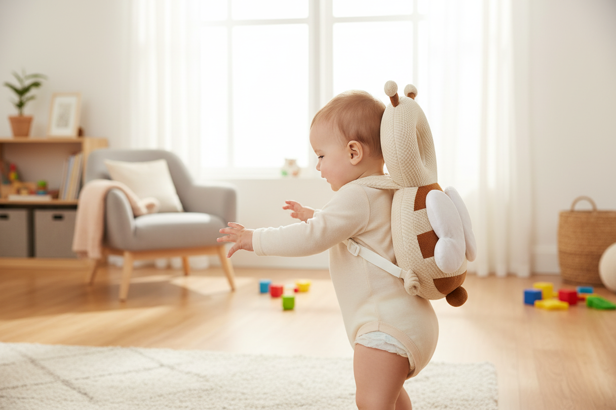 Mochila Protectora Anticaídas para Bebés - Protege su Cabeza